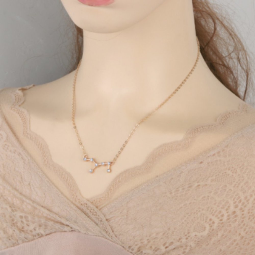 Gold Sagittarius Constellation Necklace - Picture 5 of 5